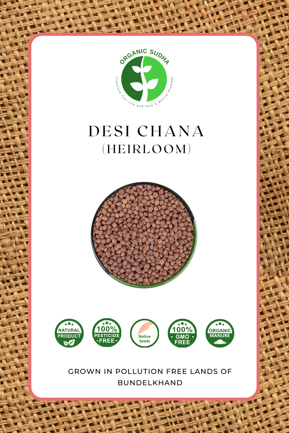 Desi Chana packaging