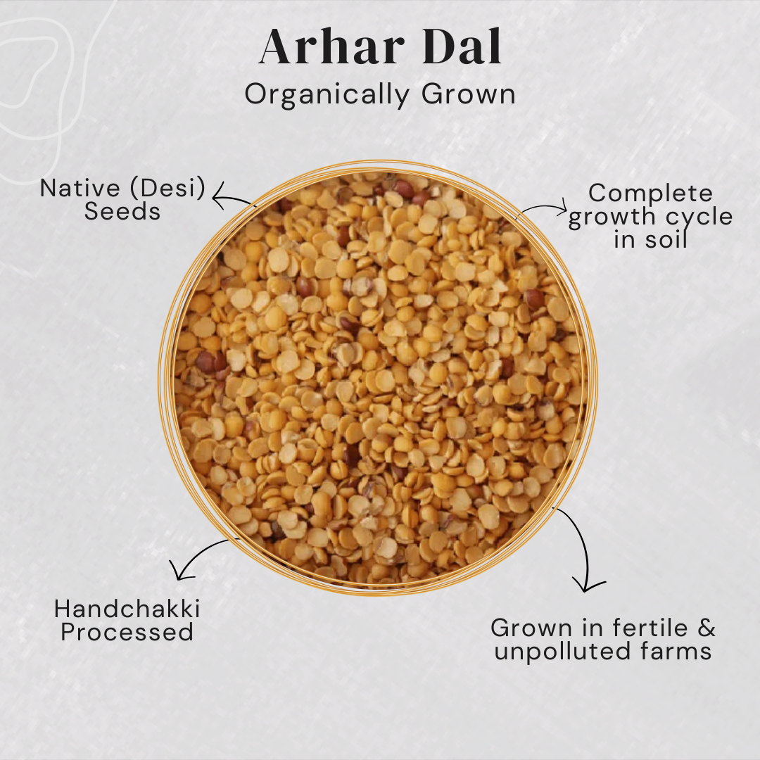 Desi arhar dal unpolished native toor dal organic sudha